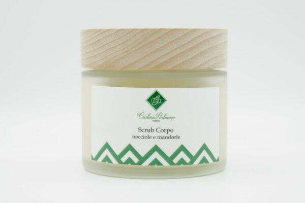 SCRUB CORPO NOCCIOLE E MANDORLE FRAGRANZA FRANGIPANE , 200 ML